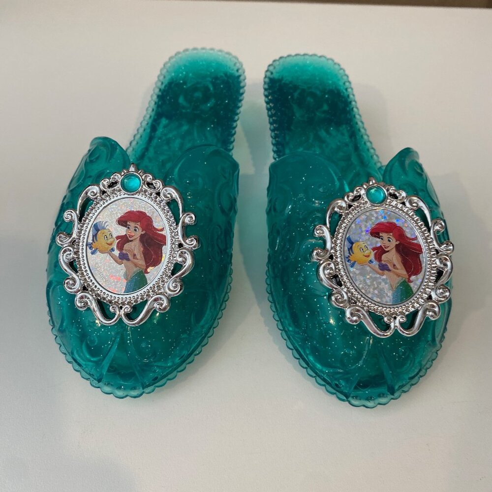 Disney Little Mermaid‎ Ariel Girls Dress-Up Play Shoes 7" Princess Slippers